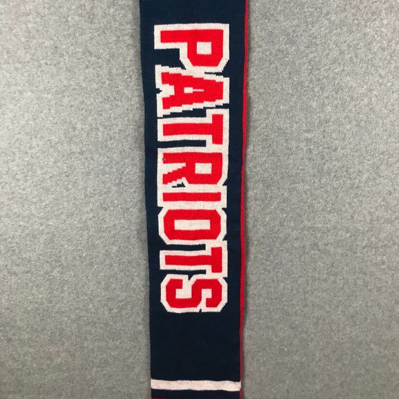 Prep Gear Knit Scarf New England Patriots Winter Outdoor Football NFL Lot of 2 - Picture 4 of 12